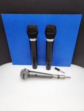 Vintage Microphones Lot Of 3 Trident Realistic Wireless Wired *read*