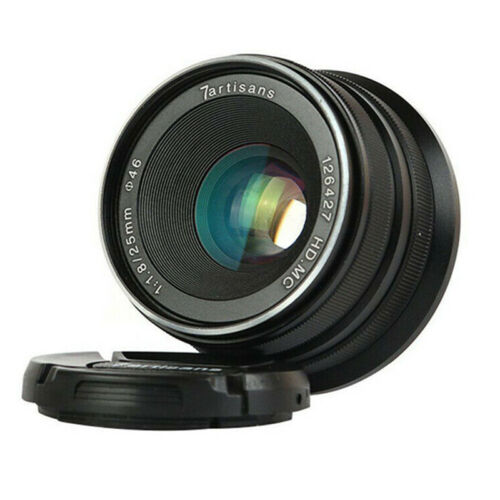 7artisans 25mm F1.8 Manual Focus Lens for Fuji X for Sony E M43 for EF-M Camera - Picture 1 of 12