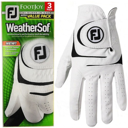 FootJoy Men's WeatherSof 1/3Pack Golf Gloves Left Hand & Right Handed Golfer AU - Picture 5 of 22