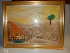 OIL PAINTING, ABSTRACT EXPRESSIONISM, on 12" x 16" canvas board