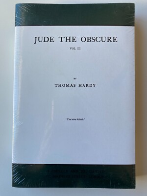 JUDE OBSCURE~Thomas Hardy~VOL 3~The Letter Killeth~NEW SEALED PAPERBACK~