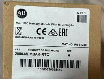 2080-MEMBAK-RTC Allen Bradley Micro800 Memory With RTC Plug-In 2080MEMBAKRTC