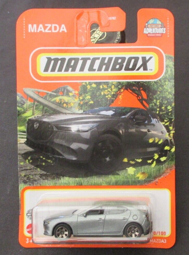 matchbox 2019 Mazda 3 2022 long card grey