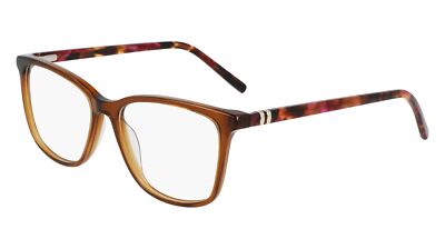 New MARCHON M-5024 205 Crystal Brown Eyeglasses with Tortoise Temples 51/15/140