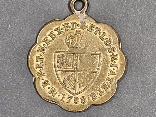 1798 G Großbritannien Georg III Gratia Medaille Schmuck - Bild 2 von 2
