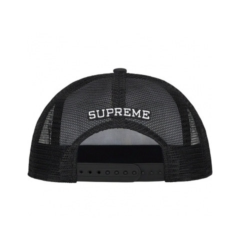 Supreme Lady Pink Mesh Back 5 Panel Hat Black OS New with Supreme Lady Pink Mesh Back 5 Panel Hat Black OS New with