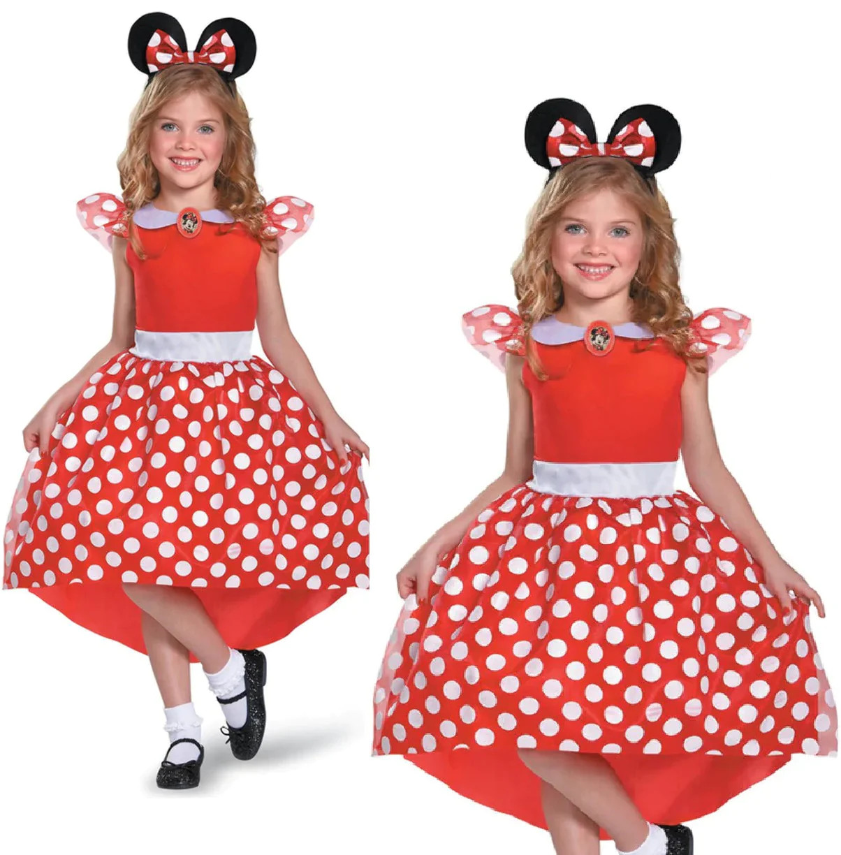 Disney Minnie Mouse Disfraz Oficial Niña Disfraz Cuento de Hadas Día Del Libro