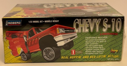 NEU 1999 versiegelt Lindberg Chevy S-10 Lowrider Build N' Play Maßstab 1:22 # 73031 - Bild 6 von 7
