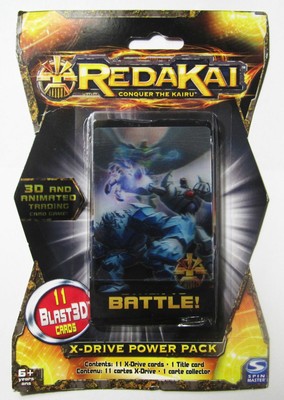 Redakai Game Cards Pack of 11 X-Drive Power NEW in Package 3D Trading 2011