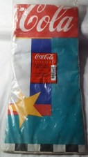 Vtg COCA COLA Coke Party Table Cover Decoration NOS Sealed 80s 54” x 96”