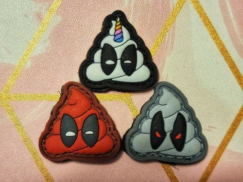 DEADPOOL DEADPOO EMOJI PVC PATCH ANIME RANGER EYE PDW GEAR TACTICAL