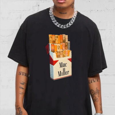Mac Miller Pack Of Cigarettes T-Shirt, Mac Miller Hip Hop Shirts For Men Women