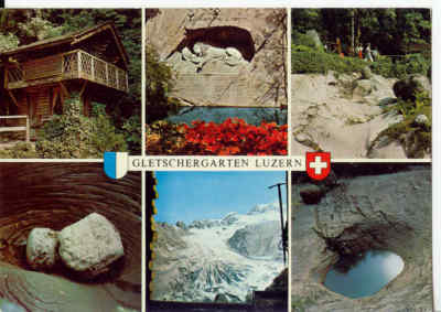 AK Schweiz Luzern - Gletschergarten 6 Motive