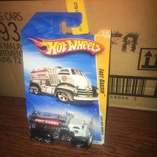Hot Wheels 2009 New Models #14 Fast Gassin' White w/ Walmart Goodyear Tires 1:64