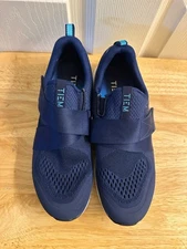 Tiem Slipstream Indoor Cycling Shoes Sneakers Blue Mesh Spin Trainer Size 10