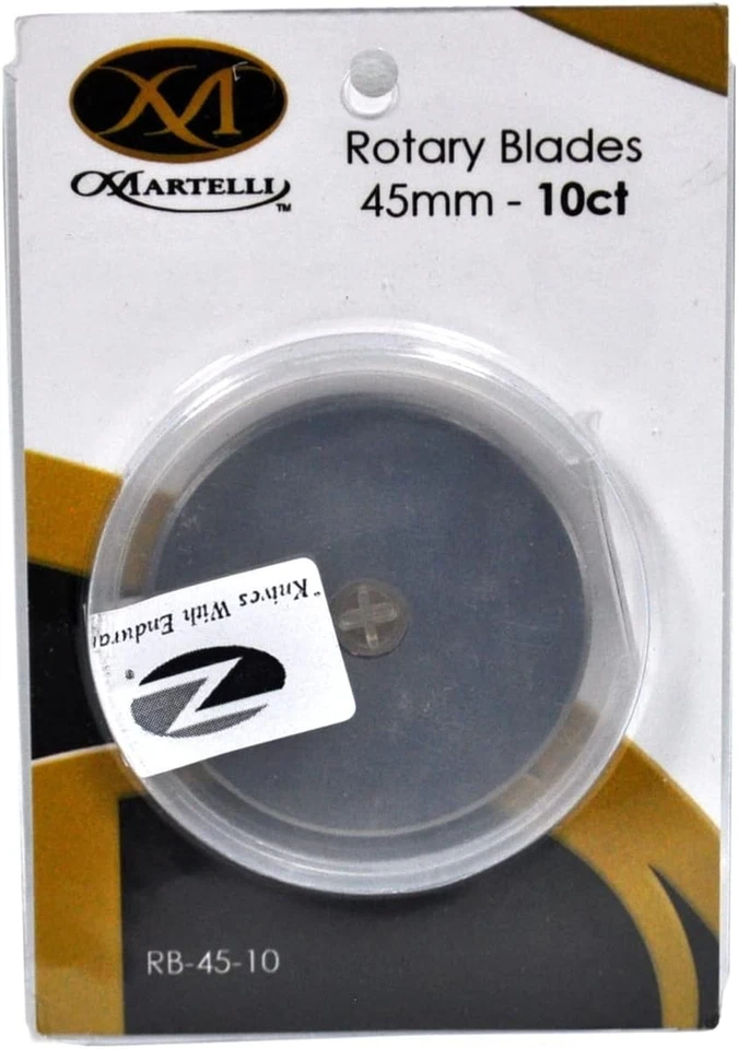 Stainless Steel 45mm Rotary Cutter Blades – 10 Precision Blades for Crafters - Image 2 of 2