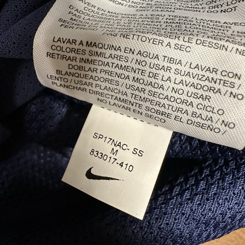Nike Dri-Fit Herren Größe Medium US Revolution Trikot T-Shirt Navy Blau 833017-410 - Bild 7 von 11