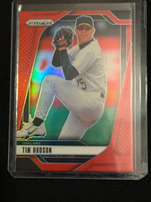 Tim Hudson 2025 Prizm - Red Prizm #100/299 - Oakland Athletics