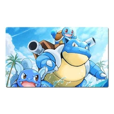 Squirtle Blastoise Wartortle Board Game Pokemon Playmat Card Play TCG CCG Mat