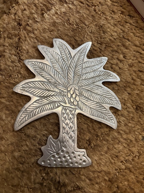 Cast Aluminum Palm Tree Trivet