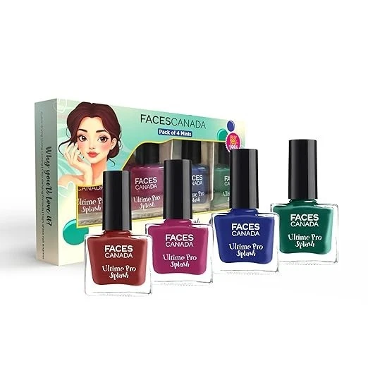 FACES CANADA Ultime Pro Splash Mini Nail Enamel Combo Kit - Vintage Vibes | Pack