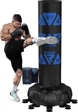 RDX XXL 330LBS Target Freestanding Punching Bag with Cover & Gloves, KickBoxing