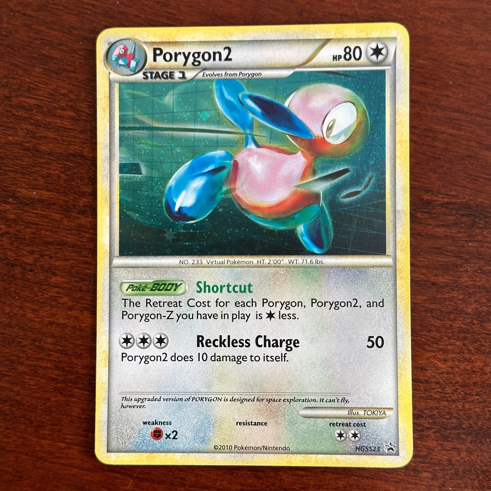 Porygon2 HGSS23 Holo Black Star Promo Pokemon Card