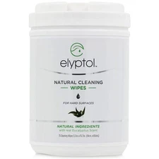 Elyptol Natural Cleaning Wipes For Hard Surfaces - 75 Count
