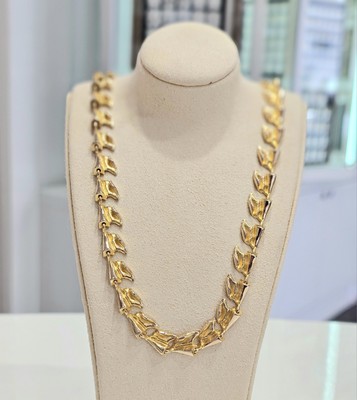LAPPONIA Collier Rullande vagor - 585/- Gold 14 Karat - 32,5 Gramm - 44 cm