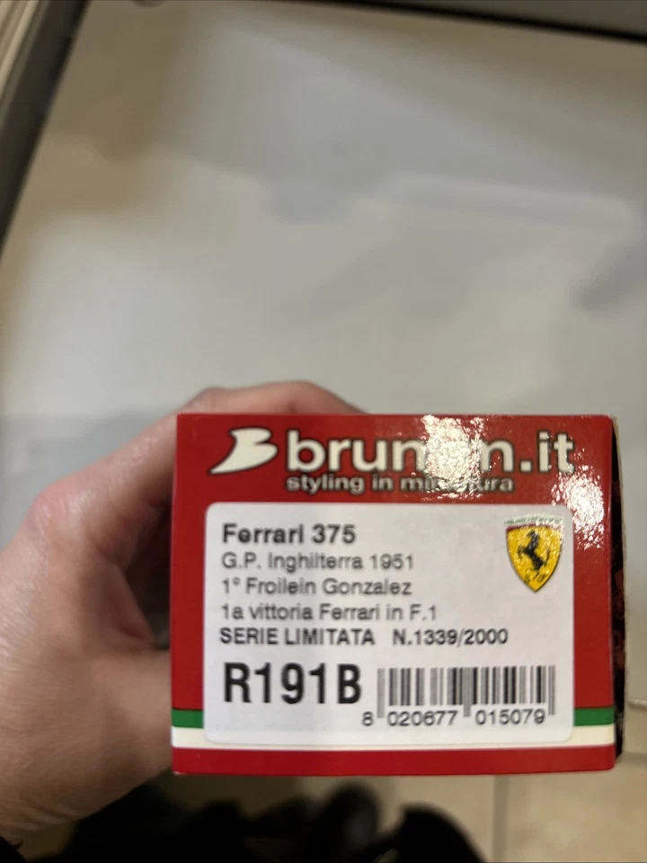 1:43 BRUMM Ferrari 375 Gp Inghilterra 1951 1^Gonzalez 1a Vittoria Ferrari R191B - Immagine 3 di 4