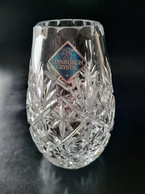 Edinburgh Crystal Cut Glass Bud Vase 13cm Tall - Image 1 of 4