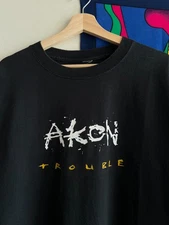 Vintage 2004 Akon Debut Album Promo Rap Tee Size XXL