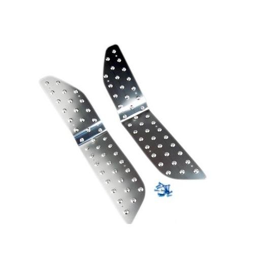 Marche-pied T-Max alu argent Tun'R antidérapant pour grip optimal en scooter