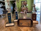 4 Vintage 70s 80s Golf Trophy shark tooth boy scout UF Gators Florida Phosphate — photo 1