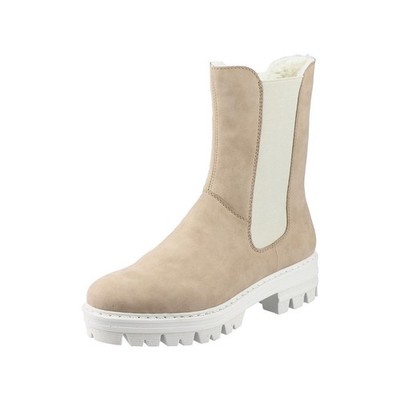 Rieker Boots Winterschuhe Stiefel Warm Bequem Stretcheinsatz Slip on Stiefelette