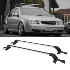 For VW Jetta MK4 MK5 Sedan Car Top Roof Rack Cross Bar Luggage Cargo Carrier Alu