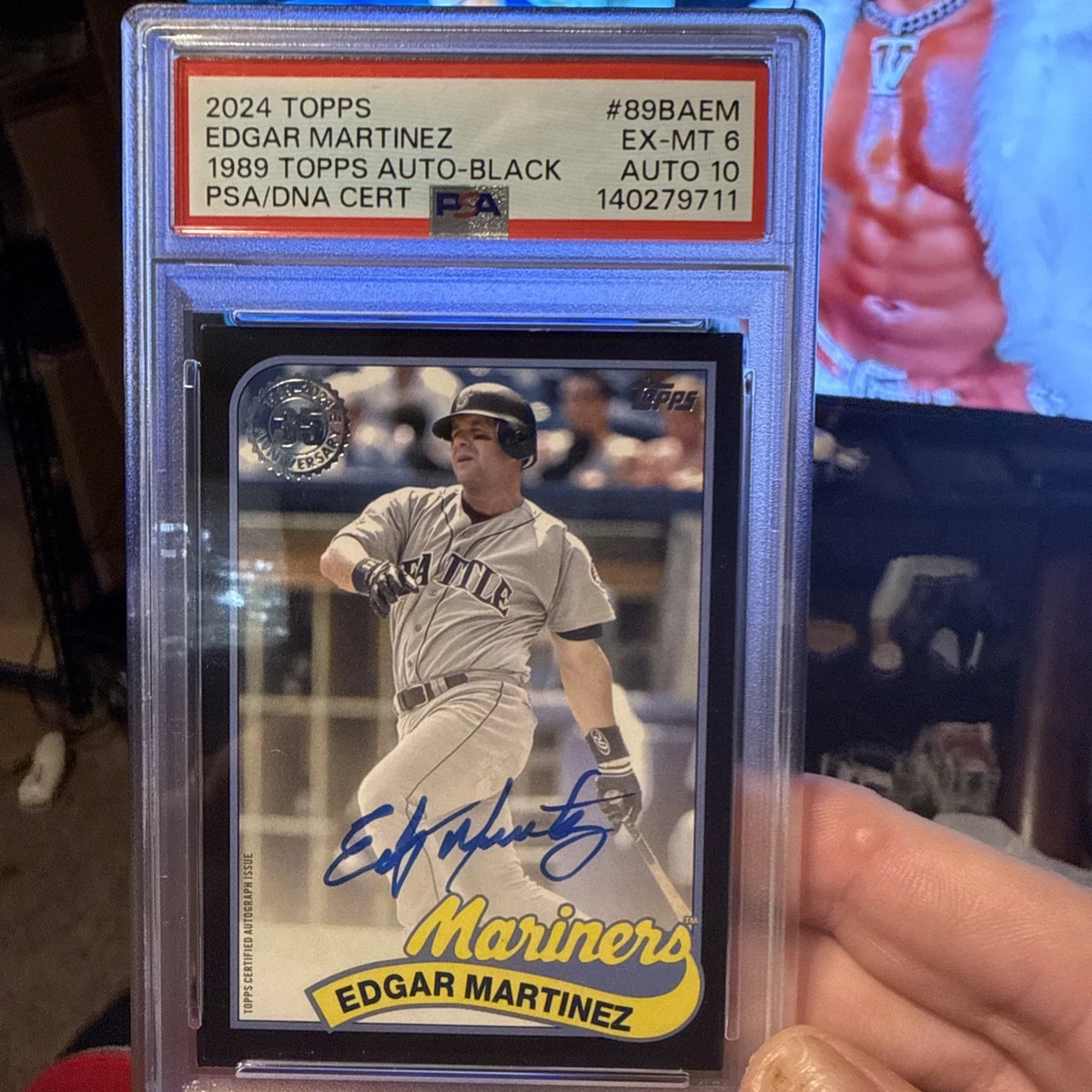Edgar Martinez Baseball Serial Numbered Sports Trading Cards