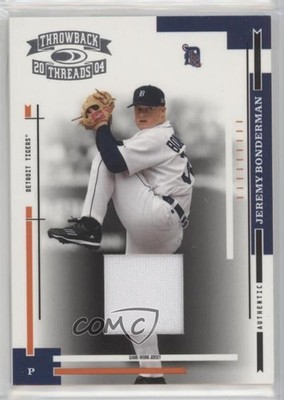 2004 Donruss Throwback Threads Material 23/100 Jeremy Bonderman #72 0s8i
