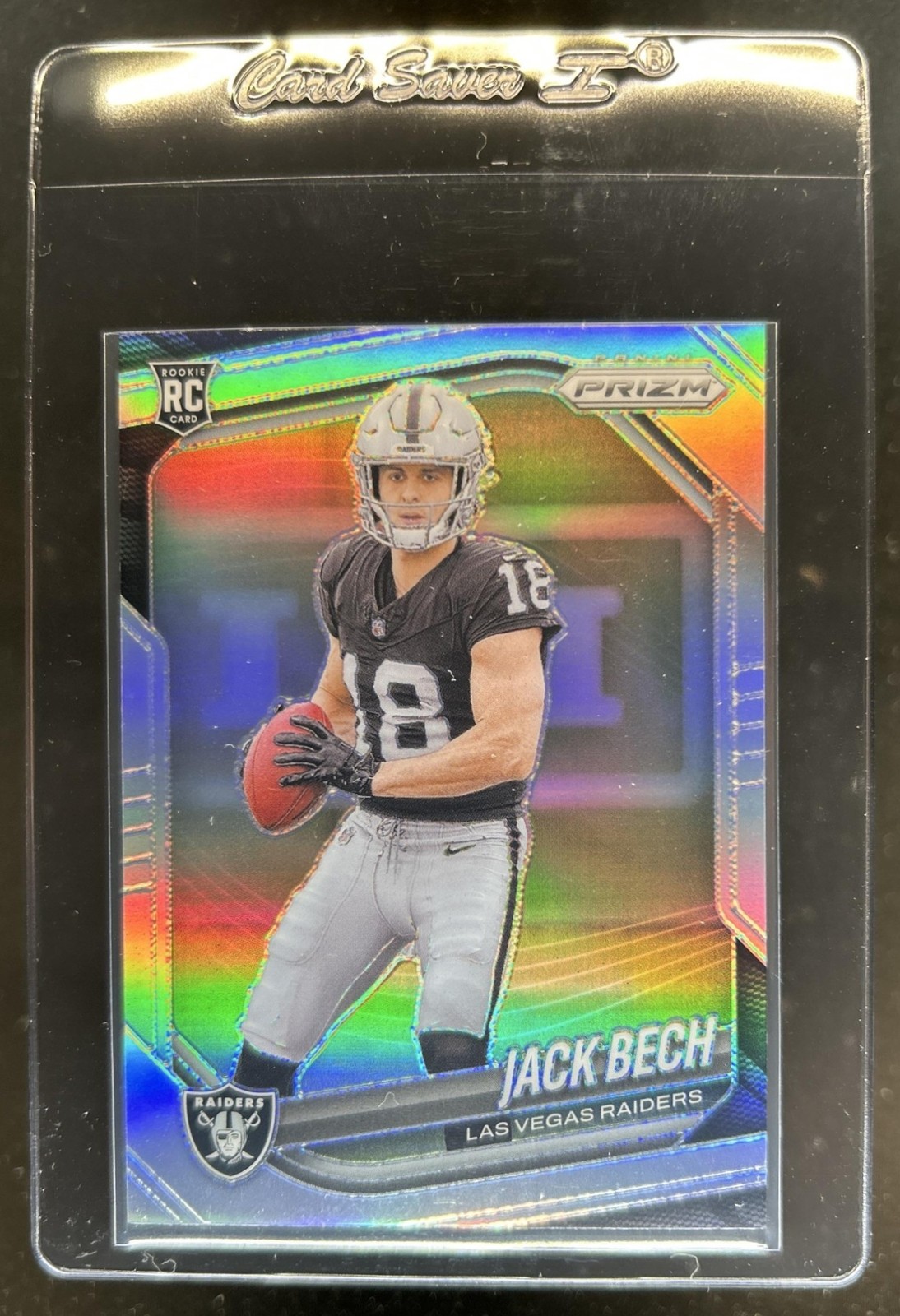 2025 Panini Prizm Jack Bech RC Silver Rookie #346 Raiders