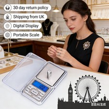 Digital Scales Grams Jewellery Gold Weighing Mini Pocket Electronic 0.1g/500g