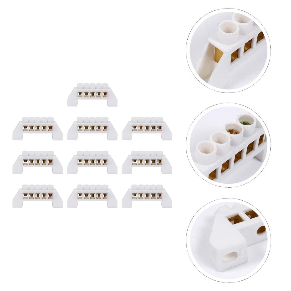 Connexion de bornier de circuit de bornier en laiton de forme de pont 10pcs - Photo 2/4