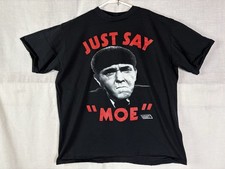 Vintage Moe Howard Three Stooges “Just Say Moe” T-Shirt L Changes USA