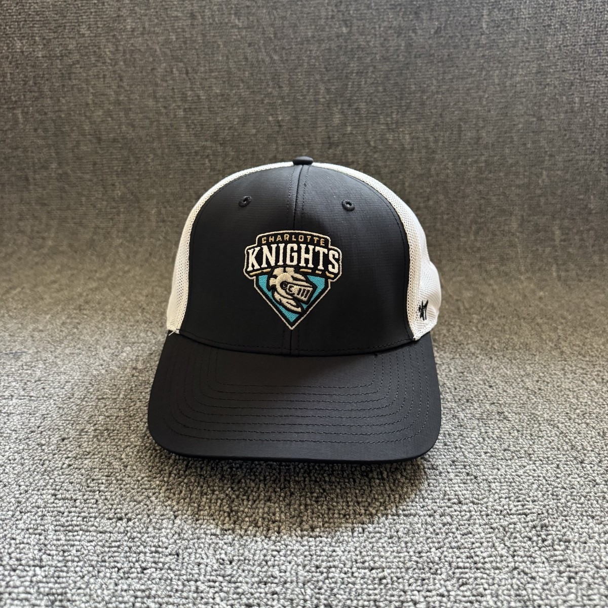 '47 Brand Charlotte Knights Trucker Snapback Black White One Size Hat