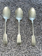 Silver Spoons Vintage Halmarked X3 Antiuqe Silver