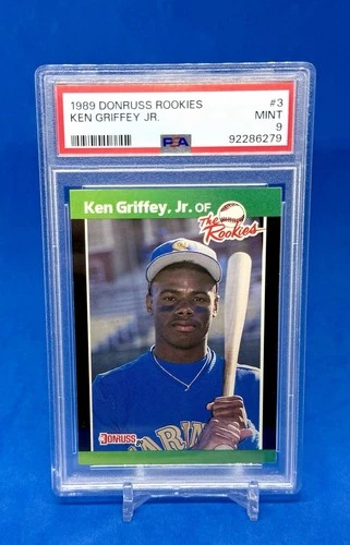 1989 Donruss Ken Griffey Jr Rookie PSA 9 The Rookies #3 Mariners RC CENTERED MT+