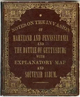 1888 -BATTLE of GETTYSBURG- CIVIL WAR Vintage Souvenir Album Book w/FOLD-OUT MAP