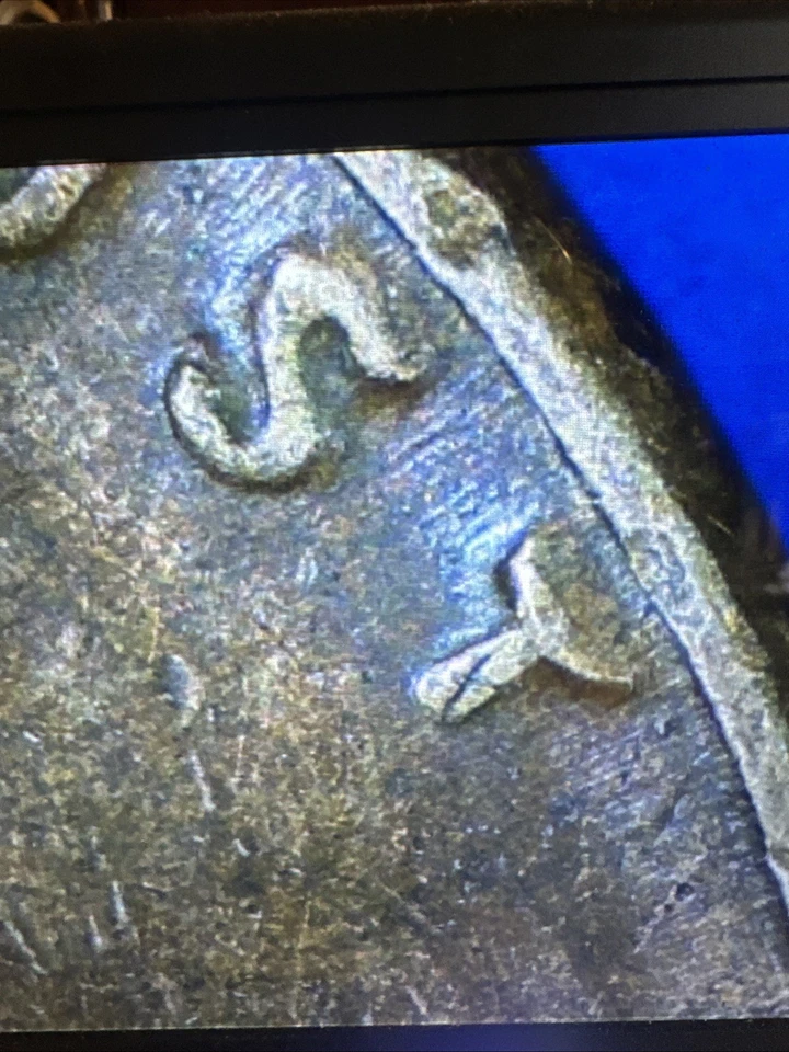 1955 Lincoln DDO Error & Die Break Rev. On The (T) In Cent (Lot 97) See Photos - Image 4 of 4