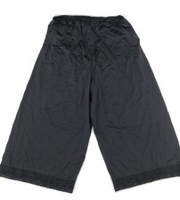 Vintage Vanity Fair Womens Nylon Pettiepants Slip Shorts Bloomers Size M Black