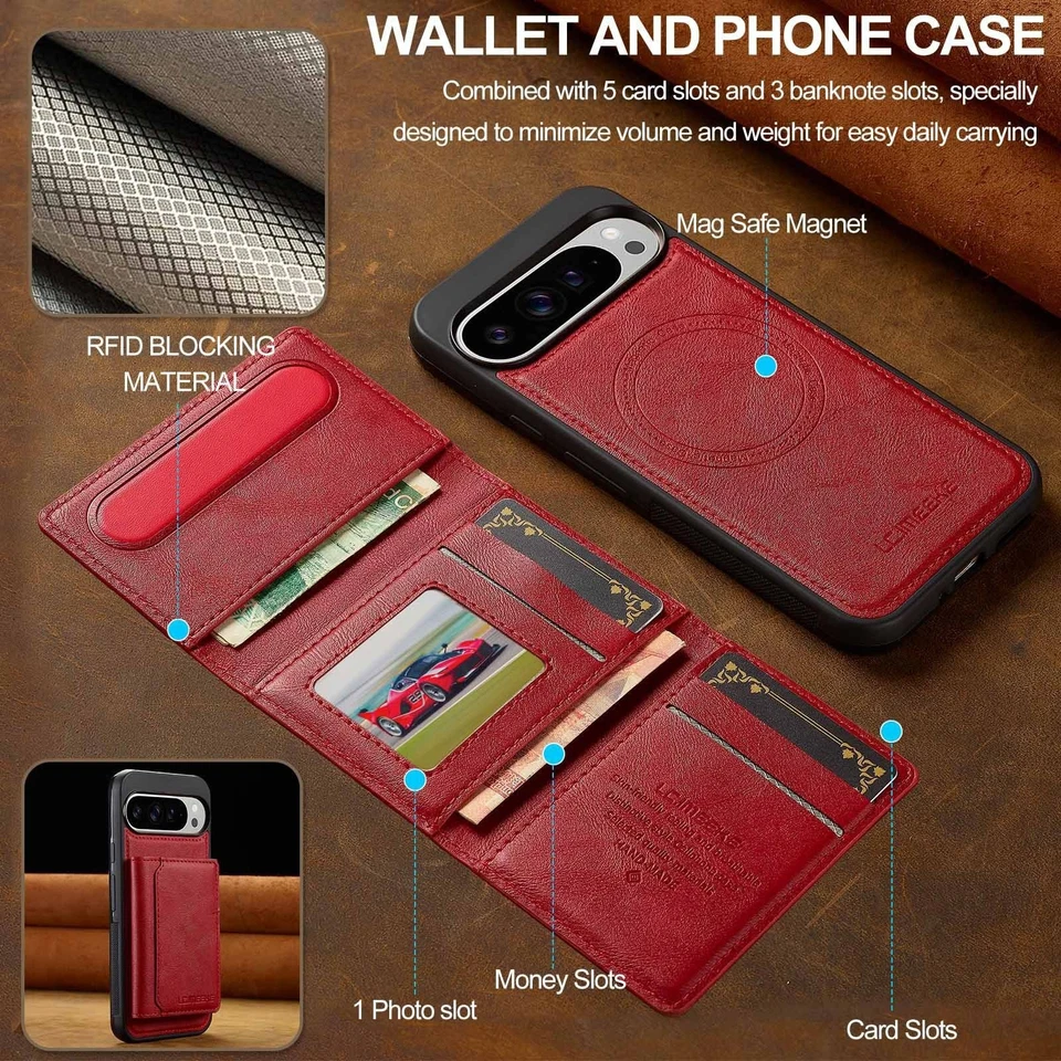 For Google Pixel 9 8 Pro 8A Pixel 7A Phone Case Shockproof Magnetic Cover New - Image 4 of 4