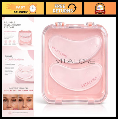 Hydrating Reusable Silicone Under Eye Patches for Puffiness, Dark Circles & Fine